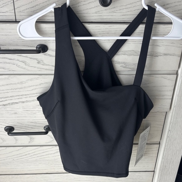 Lululemon Athletica Black Asymmetrical Crop Top - Picture 3 of 6